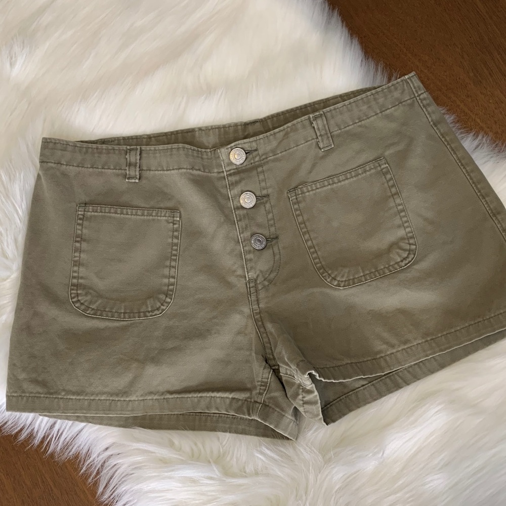Levi's Vintage Button Fly Jean Shorts army green 7